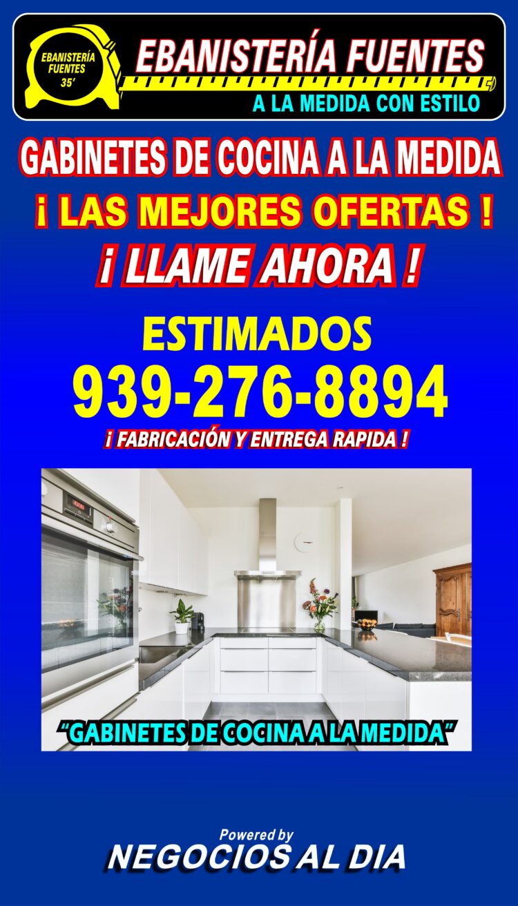 EBANISTERIA FUENTES | GABINETES DE COCINA EN PVC. TELEFONO 939-276-8894