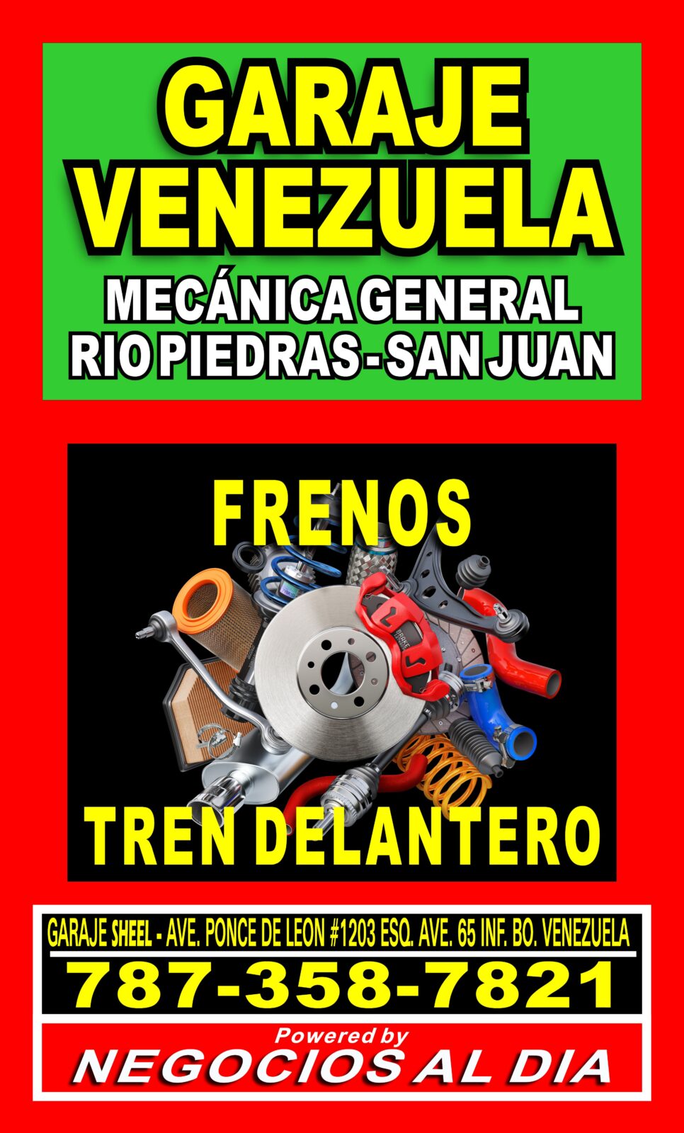 Garaje Venezuela | Taller de mecánica en Río Piedras. Teléfono: 787-358-7821. Ave. Ponce de León, esquina Ave. 65 Inf., Río Piedras, San Juan (Gasolinera Shell).