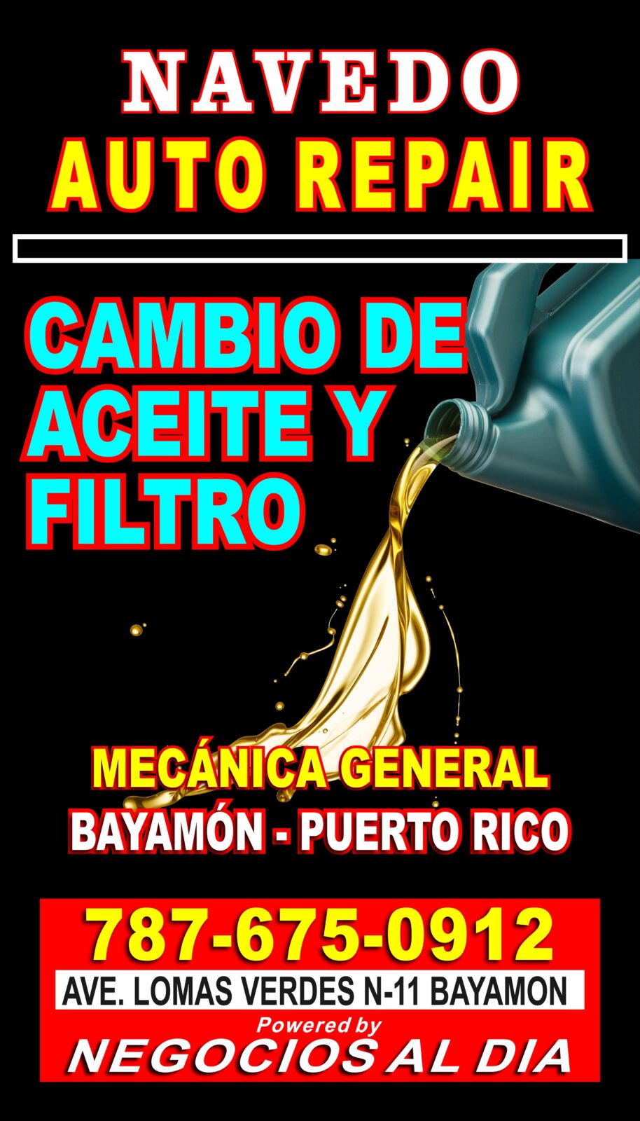 CAMBIO DE ACEITE Y FILTRO BAYAMON, MECANICOS BAYAMON