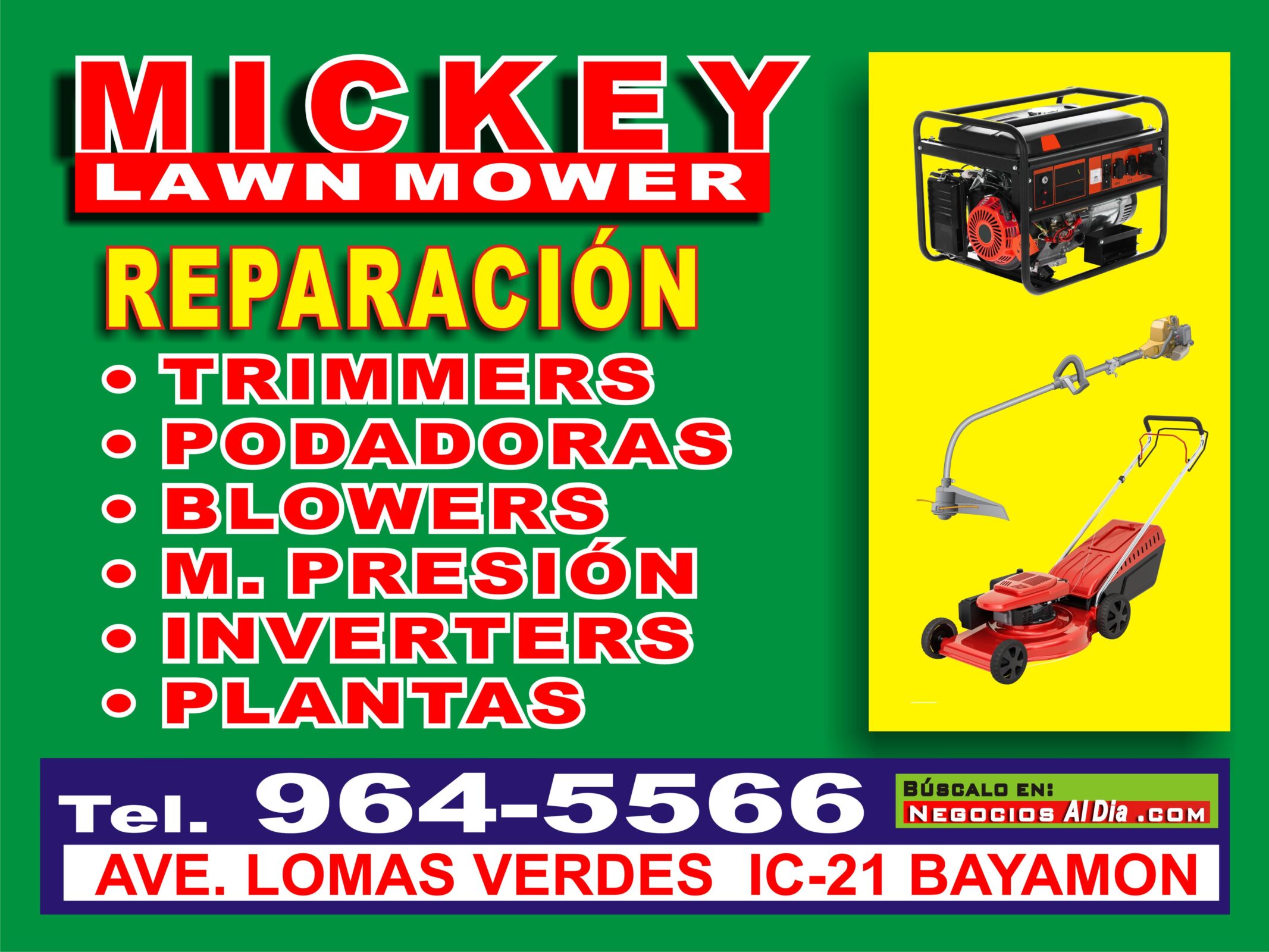 reparacion plantas electricas bayamon